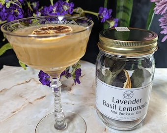 Lavender Basil Lemonade Cocktail Infusion Kit