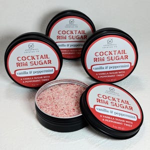 3 oz Vanilla Peppermint Rim Sugar