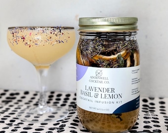 Craft Cocktail Kit: Lavender Basil & Lemon