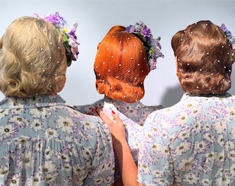 Haarnetje met parels