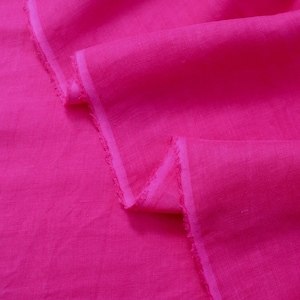 Japanese Linen Fabric Nani Iro Colors by Naomi Ito, Bougainvillea Pink, by the Half Yard