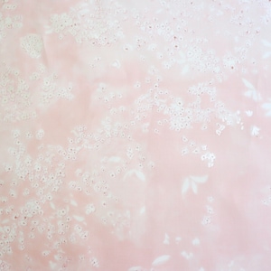 Lei Nani by Nani Iro pink and white floral print cottonlawn fabric from Japan