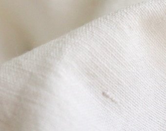 Handwoven Cotton Fabric, by the Half Yard, Off-White Handloom with Finest Slubs