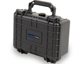 CLOUD/TEN Smell Proof Stash Box: 8" Airtight Hard Case with Customizable Foam