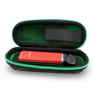 CloudTen Snakeskin Travel Carry Case fits Smok Nord, Smok Novo 2 Starter Kit, Extra Coils, Juice Pods, Charger and More, Includes Case Only