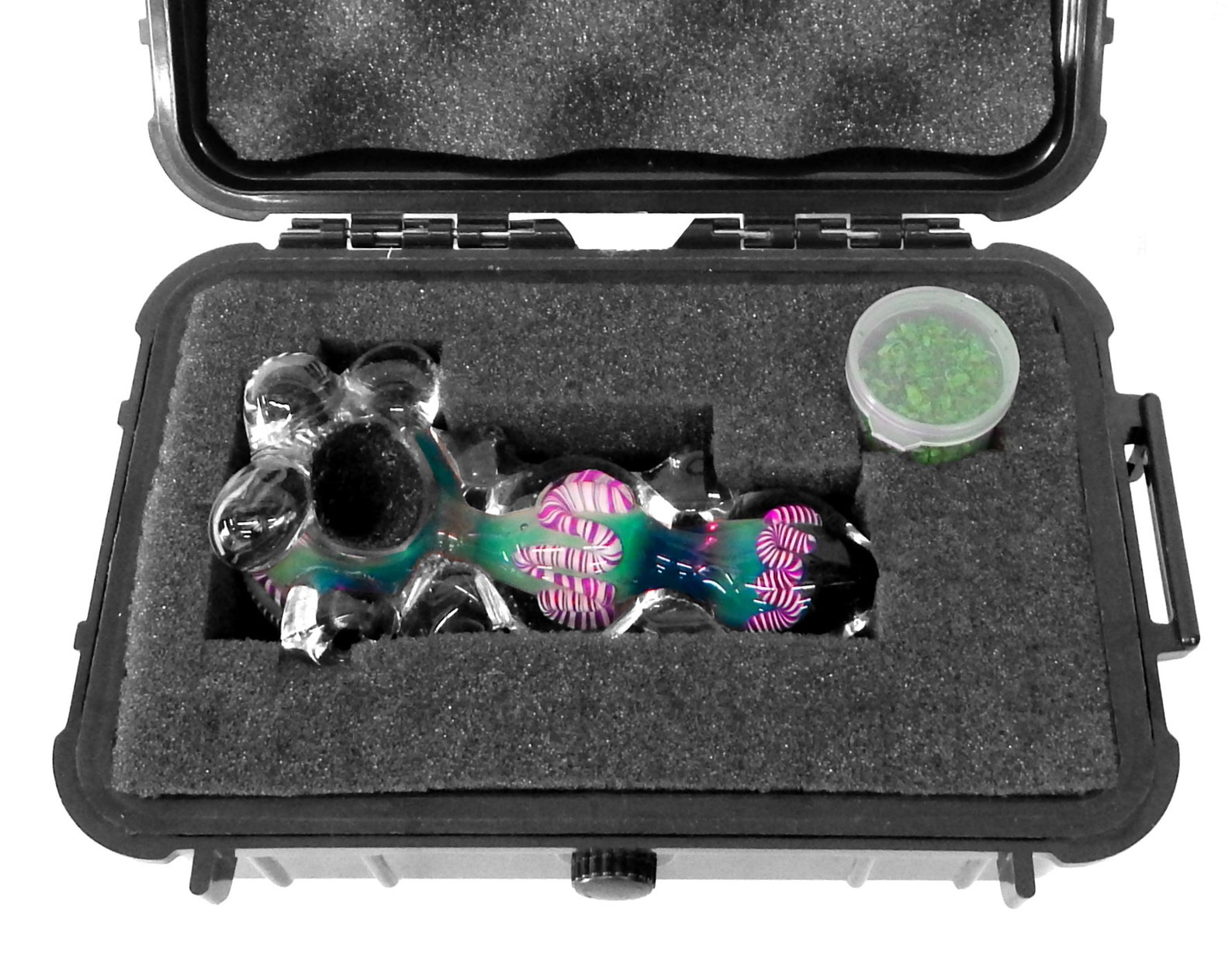 Glass Pipe / Stash Box / 8 Smell Proof Case / Fits Etsy