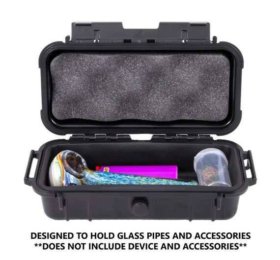 Glass Pipe / Smell Proof / Stash Box / Fits 5