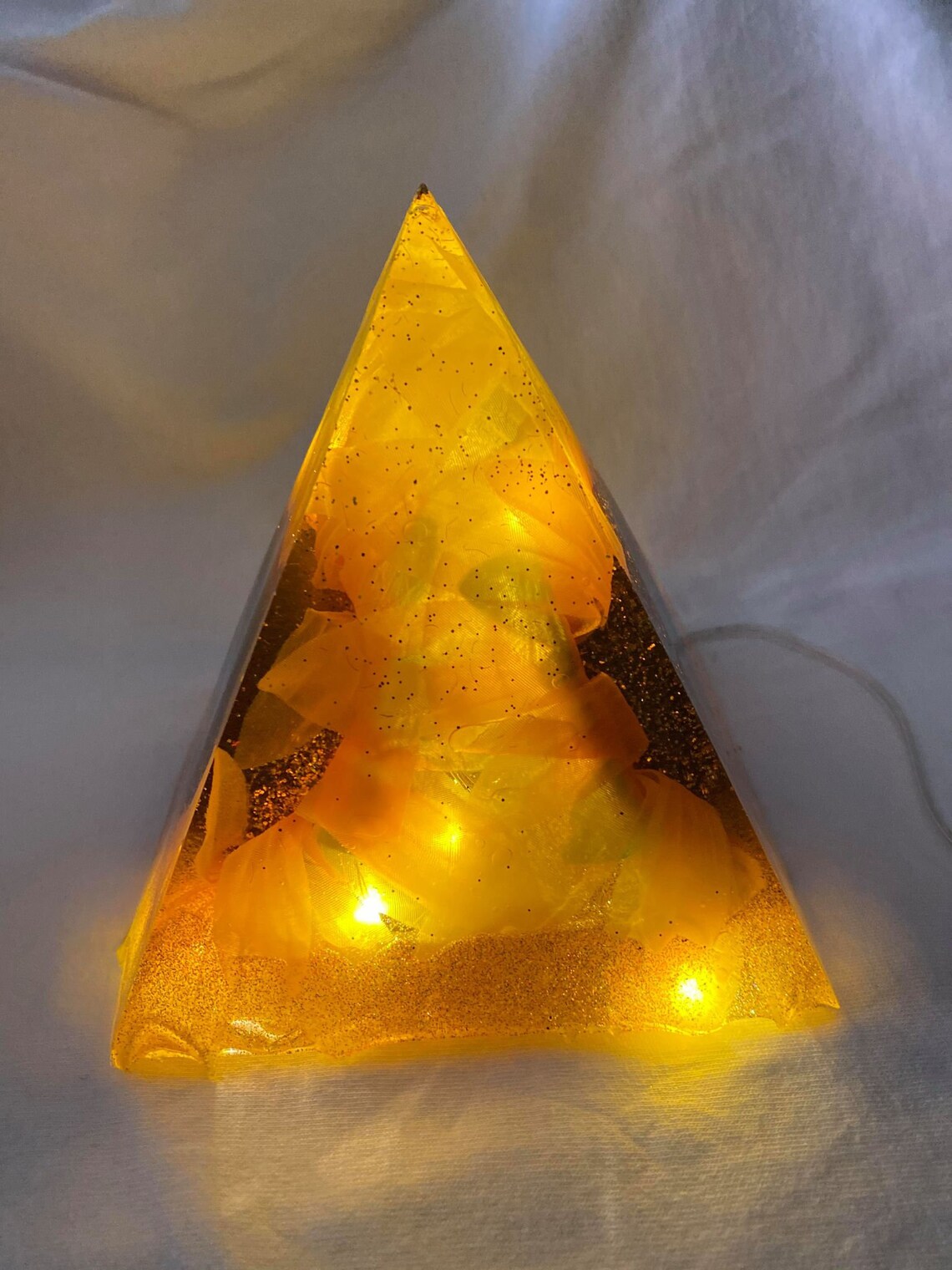 Resin Sunflower Lamp Etsy