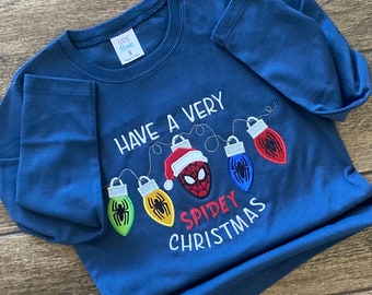 Spidey Christmas Machine embroidery Applique design