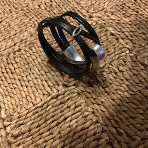 black wraparound bracelet
