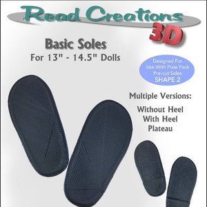 3D-afdrukbaar basiszoolpatroon voor poppen van 13 - 14 inch, zoals WellieWishers
