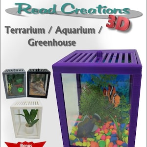 3D printable Terrarium Pattern for 14&quot; to 18&quot; Dolls such as American Girl and WellieWishers