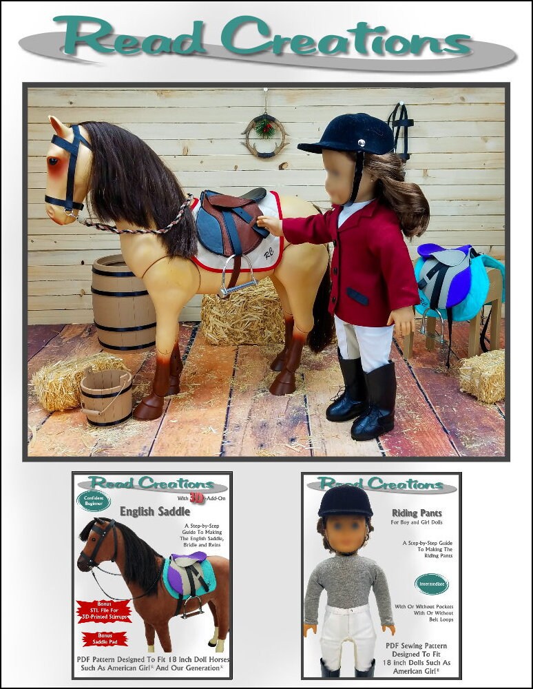 Riding Pants PDF Sewing Pattern for 18