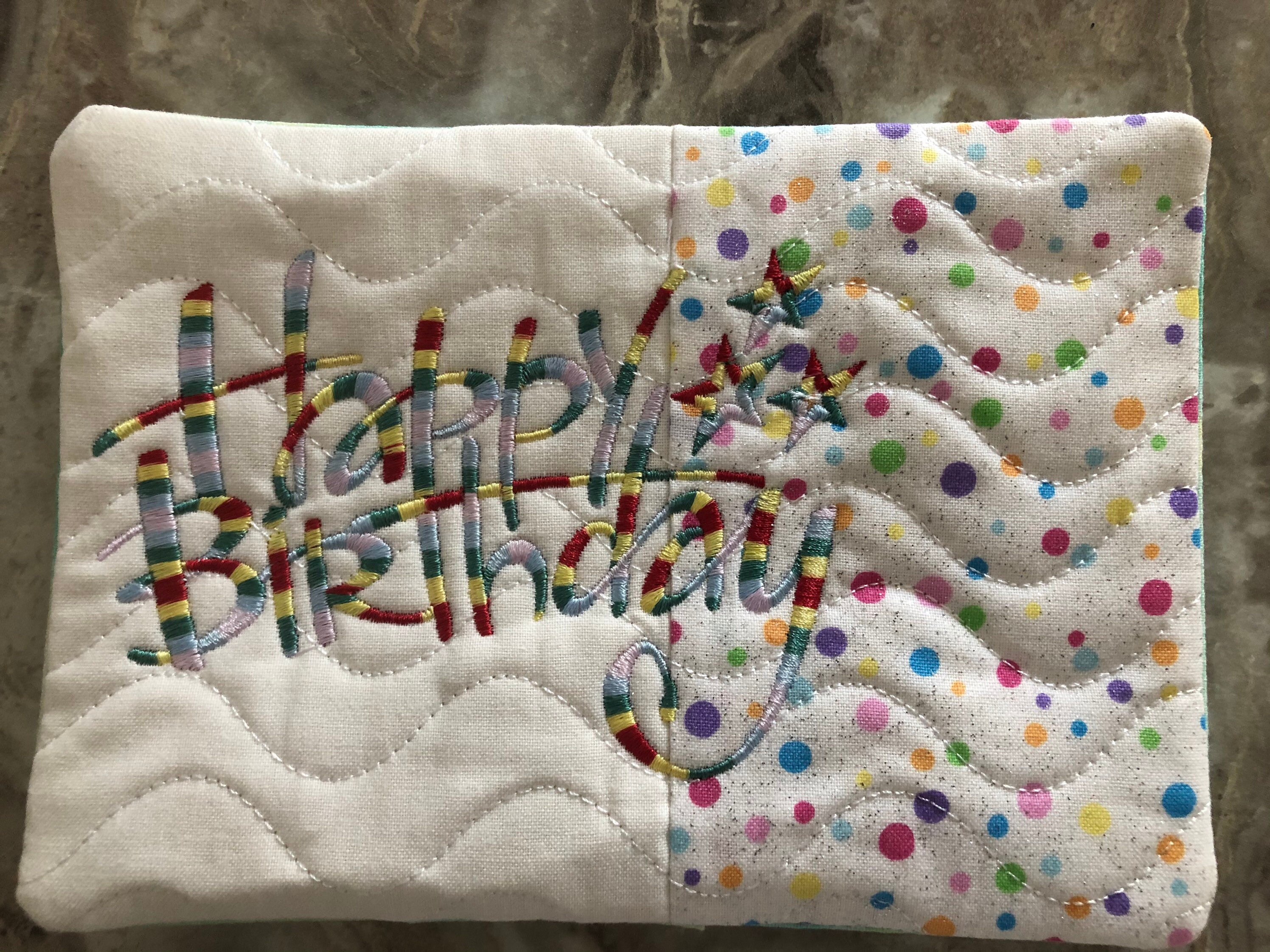 Mug Rug Happy Birthday Mug Rug-mickey and Minnie Mouse - Etsy