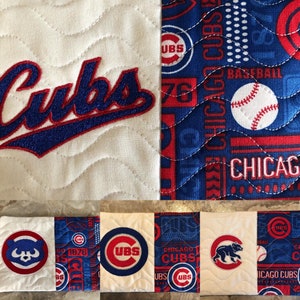 Mug Rug Chicago Cubs , Snack Mats, Ready to Ship