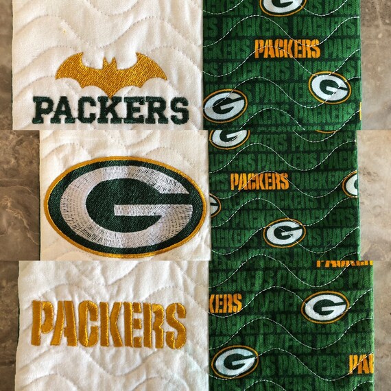 Mug Rug Green Bay Packer Mug Rug Snack Mats Ready to Ship Etsy