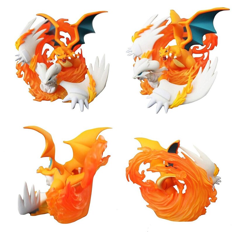 reshiram charizard figure collection