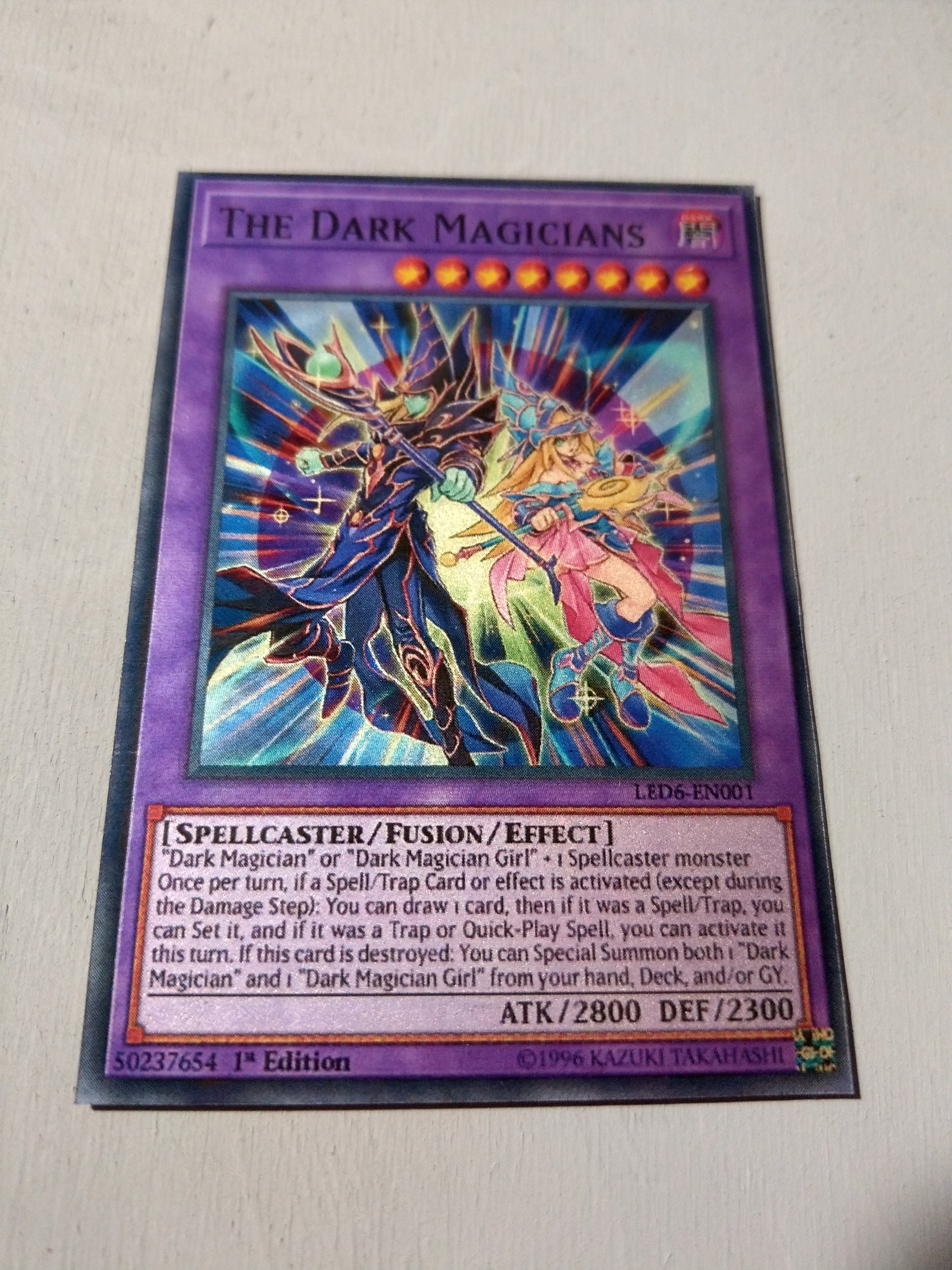 YuGiOh Proxy Orica Handmade The Dark Magicians Super Holo Replica