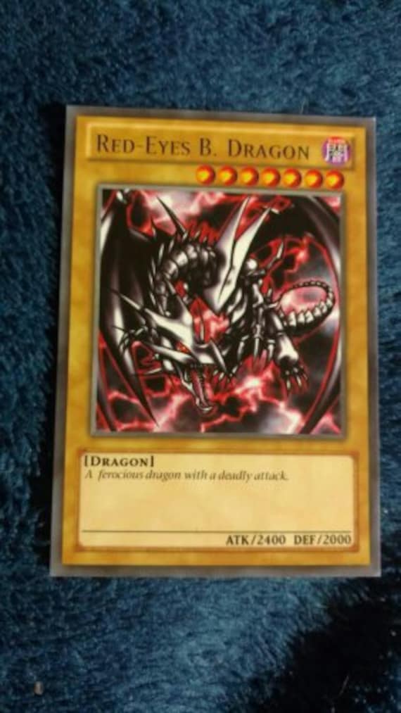 Yugioh Redeyes black dragon T3 ocg prize card English orica Etsy