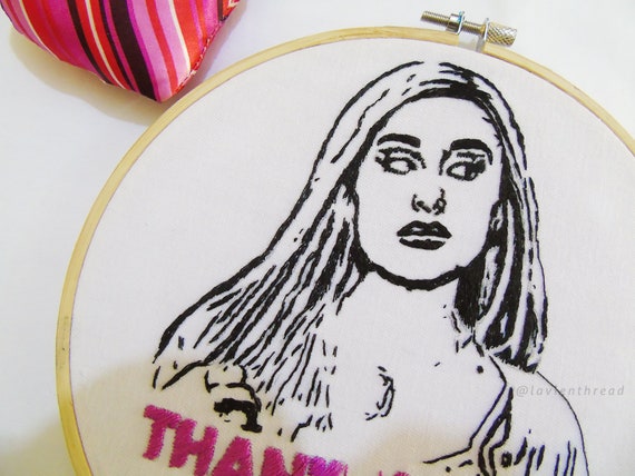 Ariana Grande Thank You Next Embroidery