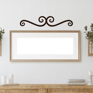 Simple Metal Scroll | Metal Home Decor | Metal Wall Decor | Farmhouse Wall Decor | Metal Accent Art |  Rustic | Elegant