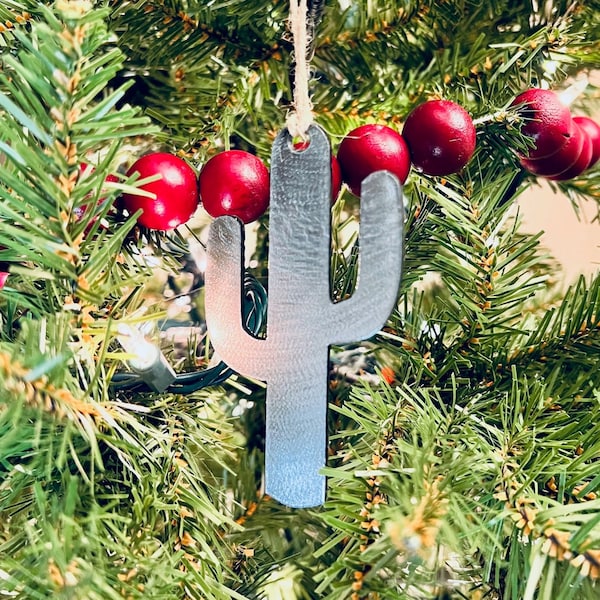 Cactus Ornament | Christmas Ornament| Saguaro | Arizona | Metal Accent