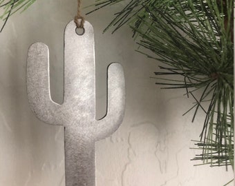 Cactus Ornament | Christmas Ornament| Saguaro | Arizona | Metal Accent