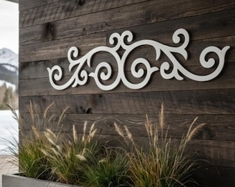 Metal Scroll | Metal Home Decor | Metal Wall Decor | Farmhouse Wall Decor | Rustic | Elegant