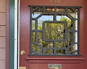Square Design Window Grille | Custom Metal Window Grate | Customizable Metal