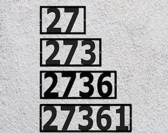 Custom Metal Framed Address Plate | Number Plate | Metal Address Sign | Custom Metal
