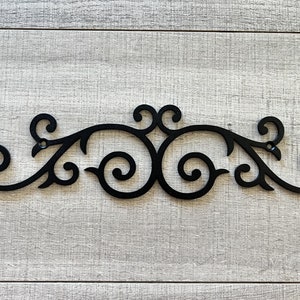 Metal Scroll | Metal Home Decor | Metal Wall Decor | Farmhouse Wall Decor | Rustic | Elegant