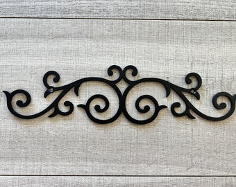 Metal Scroll | Metal Home Decor | Metal Wall Decor | Farmhouse Wall Decor | Rustic | Elegant