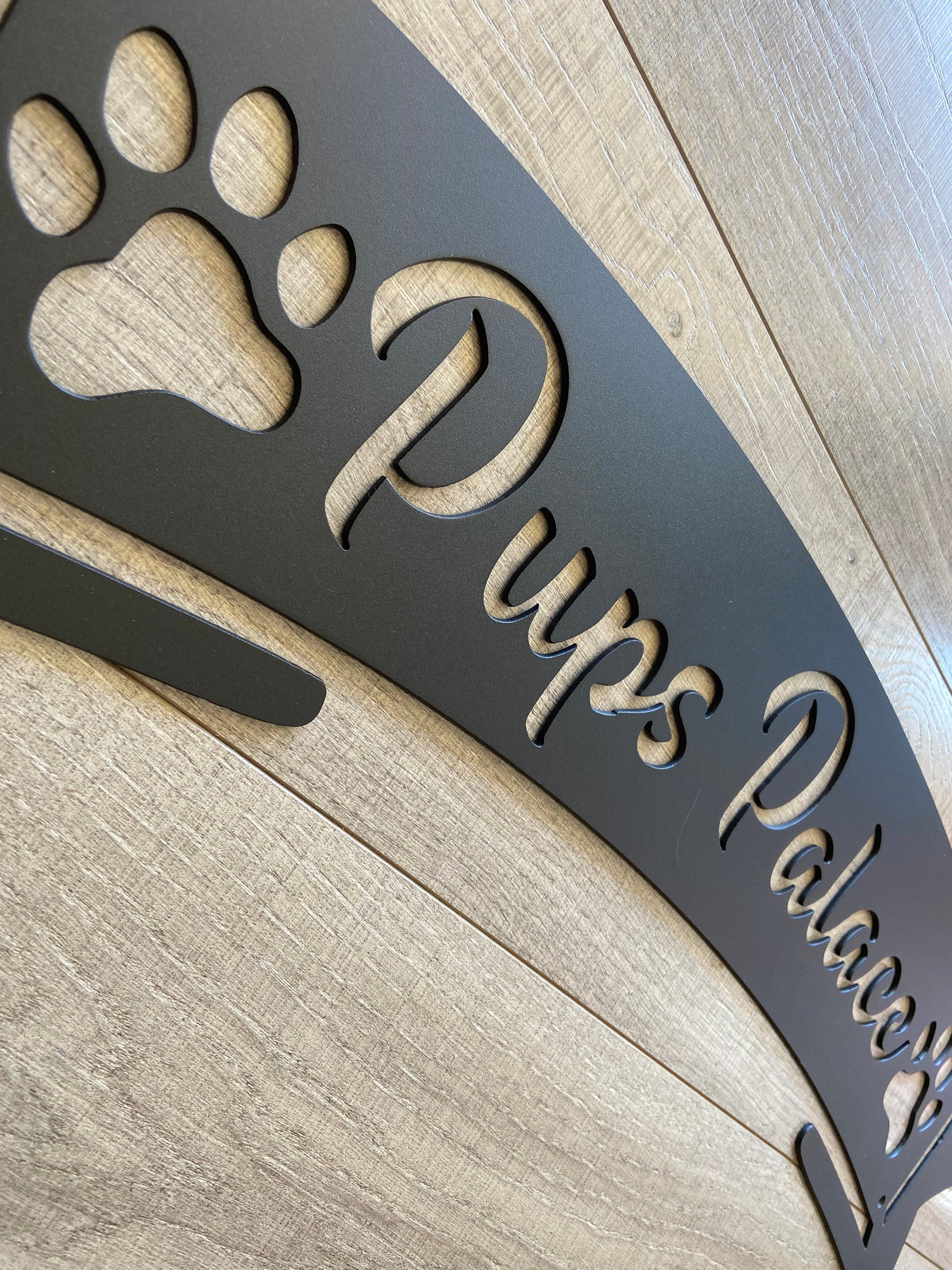 Metal Arched Ribbon Sign | Custom Text Metal Sign - Etsy
