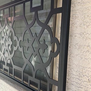 Design Panel Window Grille | Custom Metal Window Grate | Customizable Metal Various Designs Available | Custom Metal Accent