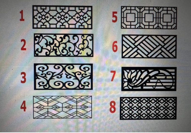 Design Panel Window Grille | Custom Metal Window Grate | Customizable ...