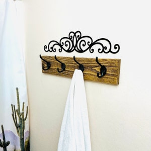 Fancy Metal Scroll | Metal Home Decor | Metal Wall Decor | Farmhouse Wall Decor | Metal Accent Art |  Rustic | Elegant