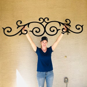 XLarge Metal Scroll | Metal Home Decor | Metal Wall Decor | Farmhouse Wall Decor | Rustic | Elegant