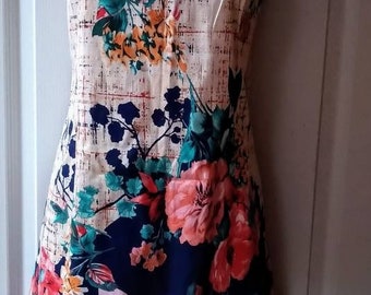 Vestido floral azul