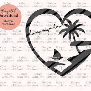 Guam seal svg, Valentine’s Day, Guam digital file, Guamanian design chamorro designs, Pacific Islander svg instant download