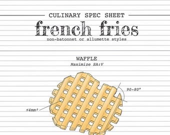 Culinary Spec Sheet – French Fries