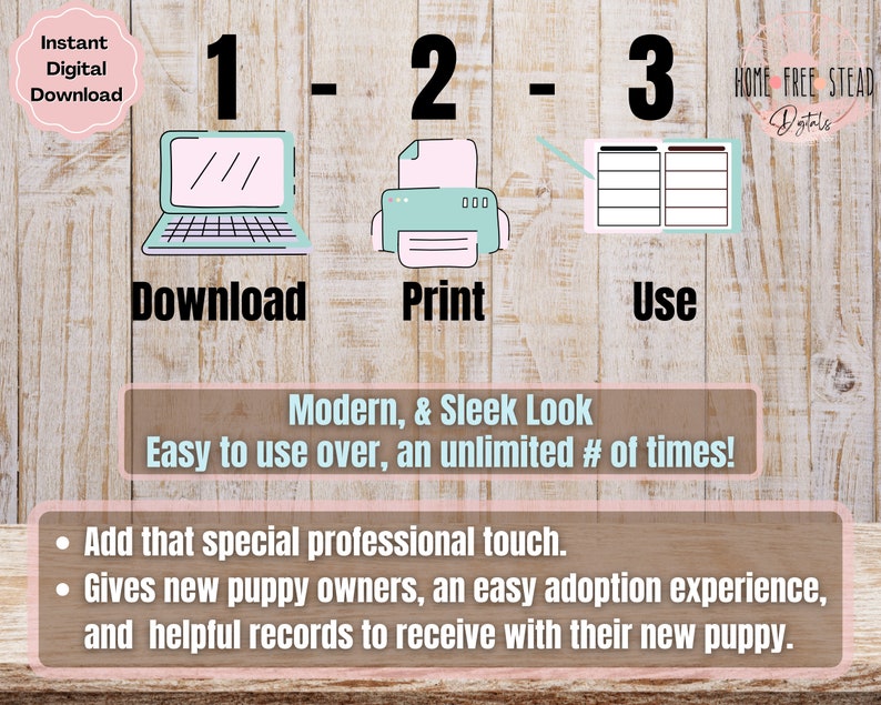 Dog Breeder PDF, Puppy Adoption Packet, Record Keeping Logbook, Manage ...