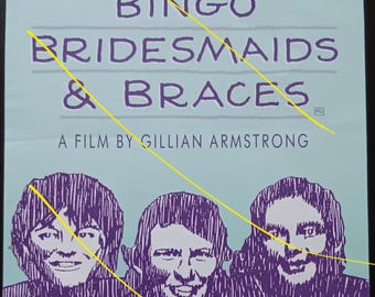 Gillian Armstrong's documentary Bingo, Bridesmaids and Braces - rare and unique Australian cinema flyer
