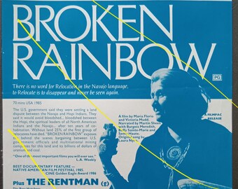 Chauvel (AFI) cinema flyer - Broken Rainbow - Academy Award winning documentary