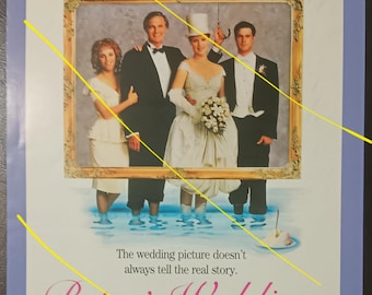 unique and rare Australian cinema flyer - Alan Alda, Joey Bishop, Madeline Kahn, Molly Ringwald and Anthony LaPaglia in Betsy's Wedding