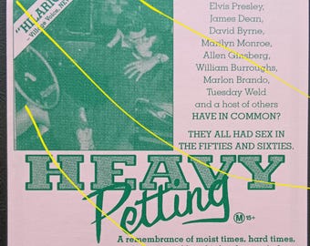 Academy Twin & Walker St cinema flyer - Obie Benz's Heavy Petting