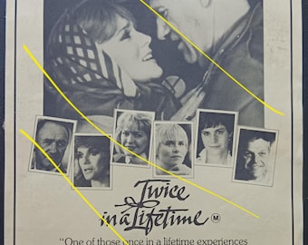 Roma cinema flyer - Bud Yorkin's Twice In A Lifetime with Gene Hackman, Ann-Margret, Ellen Burstyn, Amy Madigan, Ally Sheedy, Brian Dennehy