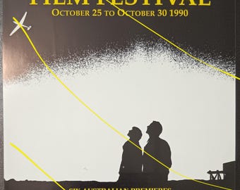 Belgian Film Festival 1990 - rare and unique Australian cinema flyer for the Academy Twin, Sydney