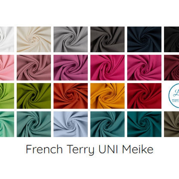French Terry UNI Maike / Sommersweat/ unangeraut 12EURO/M