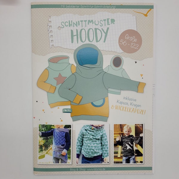 Papierschnittmuster von Lybstes "HOODY" 56-122