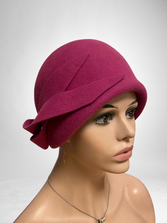 Soft Felt Cap | Handmade and Unique | Women display picture 1